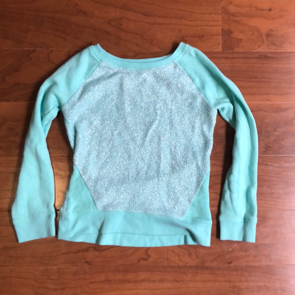 mint green sweater